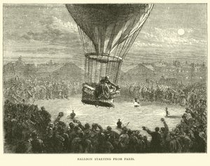 Départ de ballon de Paris, septembre 1870 - English School