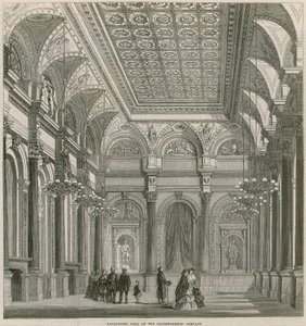Salle de banquet de la Clothworkers Company, Mincing Lane, Londres - English School