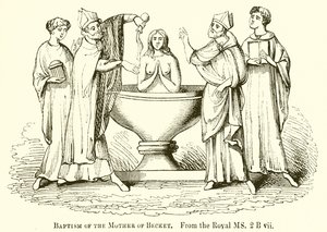 Baptême de la mère de Becket - English School