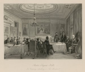 Barber Surgeons Hall, la Compagnie admettant un nouveau membre