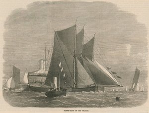 Course de barges sur la Tamise - English School