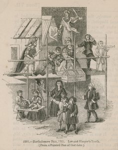 Foire de Bartholomew, 1721; Stand de Lee et Harper