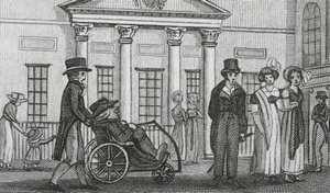 Bath, la salle des pompes (gravure)