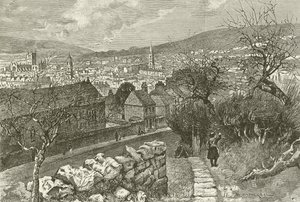 Bath, depuis Beechen Cliff - English School