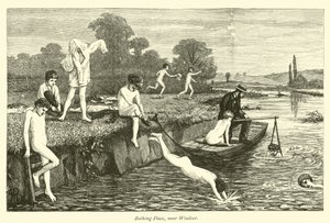 Lieu de baignade, près de Windsor - English School