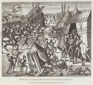 Bataille de Roch Darien et Charles de Blois fait prisonnier par les Anglais