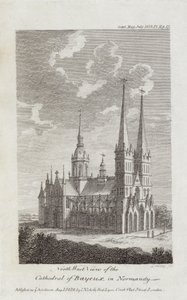 Cathédrale de Bayeux, Normandie, 1819