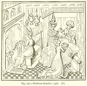 Intérieur de chambre; 1400 - English School