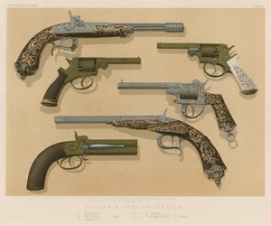 Pistolets belges et anglais
