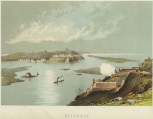 Belgrade à la confluence des rivières Save et Danube - English School