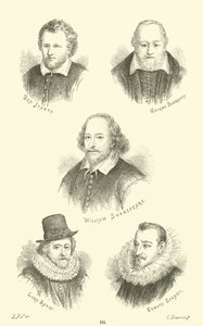 Ben Jonson, George Buchanan, William Shakespeare, Lord Bacon, Edmund Spenser