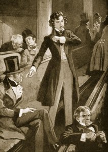 Benjamin Disraeli faisant son premier discours à la Chambre