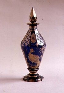 Bouteille à cruet biconique avec bouchon en spirale, 1765-70