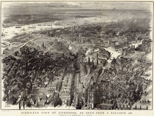 Vue aérienne de Liverpool - English School