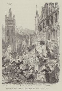 Blanche de Castille faisant appel aux Parisiens - English School
