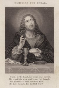 Bénédiction du pain (gravure) - English School