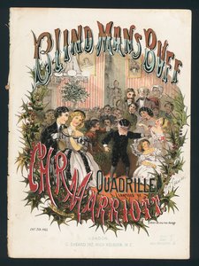 Colin-maillard, quadrille par C H R Marriott, couverture de musique de feuilleton victorienne