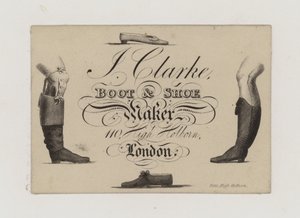 Bottier et cordonnier, J Clarke - English School