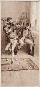 Garçon jouant à un jeu où il doit essayer d
