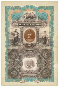 Bradbury Wilkinson & Co, concepteurs et graveurs de billets de banque - English School