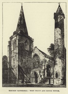 Cathédrale de Brechin, Façade ouest et Tour ronde - English School
