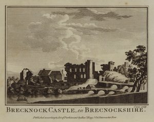 Château de Brecknock, dans le Brecknockshire - English School