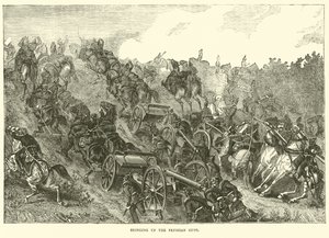 Acheminement des canons prussiens, août 1870