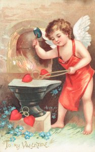 Carte de Saint-Valentin britannique - English School