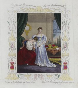 Carte de Saint-Valentin britannique avec une image de deux femmes