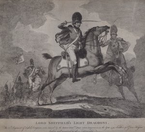 Soldats britanniques du 22e Dragons légers de Lord Sheffield - English School