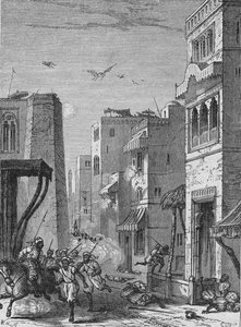 Les troupes britanniques entrant à Multan