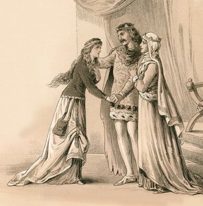La femme et la fille de Bruce lui sont rendues après Bannockburn - English School