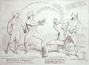 Brunswick Triumphant! publié par J. Aitken en 1789 - English School