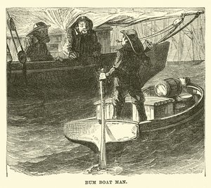 Homme de bateau de ravitaillement - English School