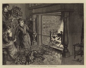 Brûler les décorations de Noël