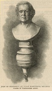 Buste de Thackeray - English School