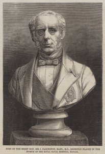 Buste du très honorable Sir J Pakington, baronnet, MP, récemment placé dans le musée de l