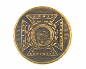Bouton, officier, 3ème Régiment Européen du Bengale, 1854-1861