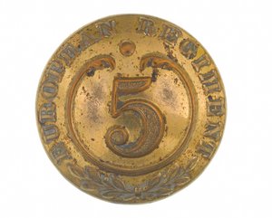 Bouton, autres grades, 5e Régiment Européen du Bengale, 1858-1860