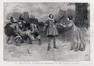 CONSTANT COQUELIN Aîné acteur anglais dans le rôle de Cyrano de Bergerac au Lyceum Theatre, Londres 1898