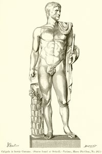 Caligula en costume héroïque - English School