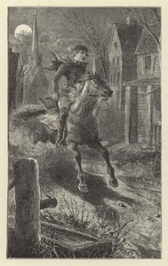 Appel aux armes - La chevauchée de Paul Revere, 1775 - English School