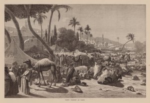 Marché aux chameaux du Caire (gravure)