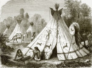 Camp des Indiens Comanches