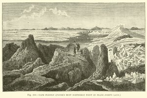 Cap Fligely, point le plus au nord de Payer dans la Terre François-Joseph - English School