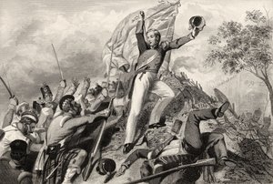 Capture des canons par les Highlanders avant Cawnpore en 1857, de 