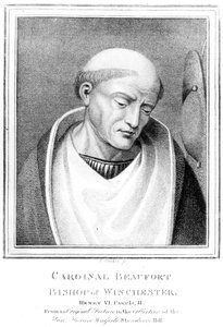 Cardinal Henry Beaufort, évêque de Winchester, gravé par J. Parker, 1791