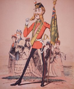 Caricature de sous-lieutenant d