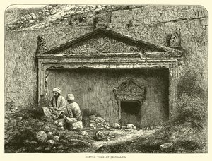 Tombeau sculpté à Jérusalem - English School