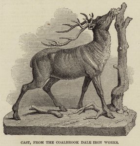 Moulage, des usines de fer de Coalbrook Dale (gravure) - English School